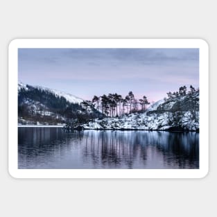 Thirlmere Winter Sunset Sticker